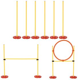 PawHut Dog Agility 3-Obstacle Training Equipment Set