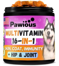 Chewable Multivitamin with Glucosamine 16 in 1 Dog Vitamins and Supplements