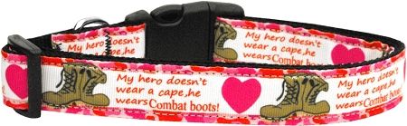 Combat Boots Nylon Dog Collar (Option: Large)