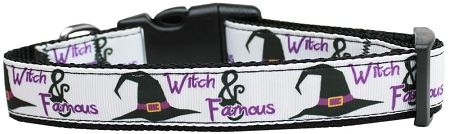 Witch and Famous Nylon Dog Collar (Option: Large)