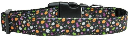 Halloween Confetti Nylon Dog Collar (Option: Large)