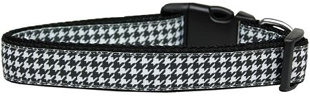 Black Houndstooth Nylon Dog Collar (Option: Large)