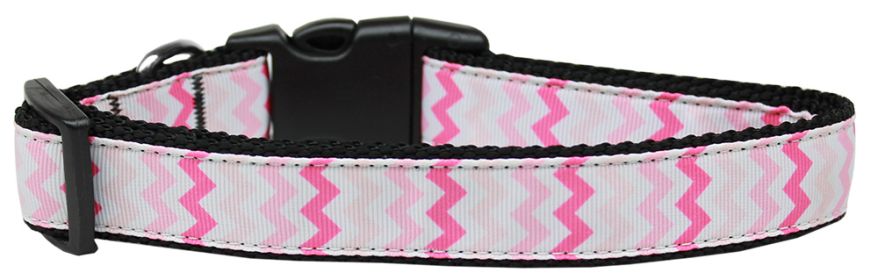 Sweet Chevrons Nylon Dog Collar (Option: Large)