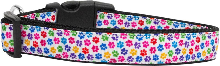 Confetti Paws Nylon Dog Collar (Option: XS)