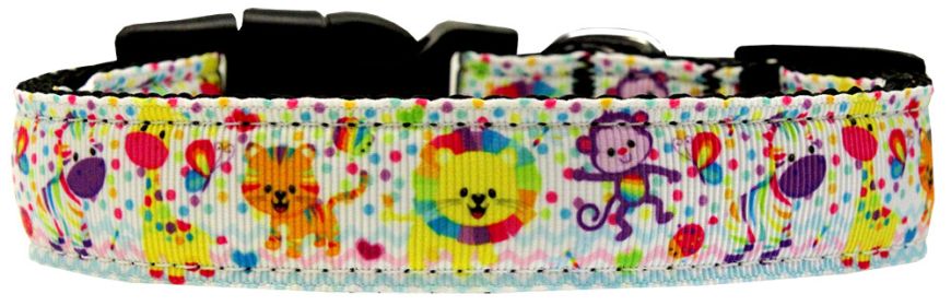 Jungle Party Animals Nylon Dog Collar (Option: Small Wide)