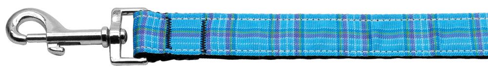 Plaid Nylon Collar (Option: Blue 1 wide 6ft Lsh)