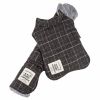 Touchdog 2-In-1 Windowpane Plaided Dog Jacket & Matching Reversible Dog Mat