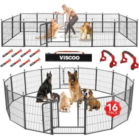 Dog Playpen Indoor-Outdoor, 16 Panels 32" H Metal Outdoor Fence Ships Free (size: 16 Panels 32 H)