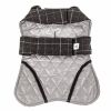 Touchdog 2-In-1 Windowpane Plaided Dog Jacket & Matching Reversible Dog Mat