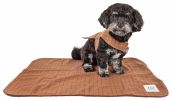 Touchdog 2-In-1 Windowpane Plaided Dog Jacket & Matching Reversible Dog Mat