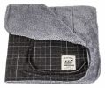 Touchdog 2-In-1 Windowpane Plaided Dog Jacket & Matching Reversible Dog Mat