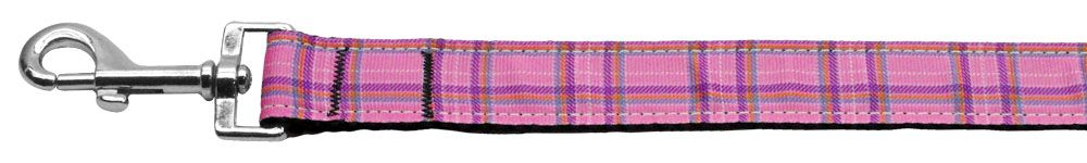 Plaid Nylon Collar (Option: Pink 1 wide 4ft Lsh)