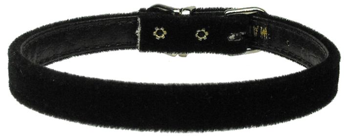 Velvet 3/8" Plain Collar (Option: Black 10)